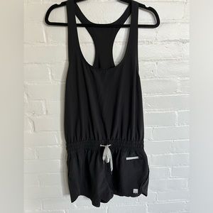 Vuori Black Athletic Romper